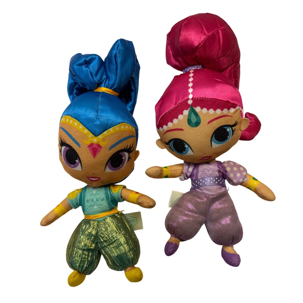 Nickelodeon Shimmer and Shine Plush Doll Set 6 Inch Soft Toy Genies Nick Jr